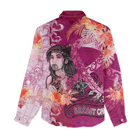 Breast Cancer New Zealand Women Casual Shirt Maori Aotearoa Girl Pink Out DT02 - Polynesian Pride