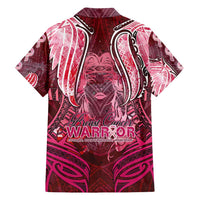 Breast Cancer Warrior Family Matching Long Sleeve Bodycon Dress and Hawaiian Shirt Angel Wings Polynesian Pattern DT02 - Polynesian Pride