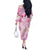 Breast Cancer Polynesian Off The Shoulder Long Sleeve Dress I Can Do All Things Through Christ