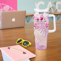 Breast Cancer Polynesian Tumbler With Handle I Can Do All Things Through Christ