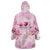 Breast Cancer Polynesian Wearable Blanket Hoodie I Can Do All Things Through Christ