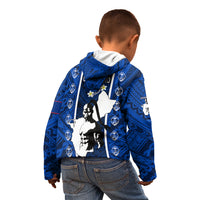 Guam Chamorro Warrior Kid Hoodie Traditional Tribal Patterns DT02 - Polynesian Pride