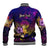 Wallis and Futuna Baseball Jacket Whale Hibiscus Polynesian