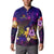Wallis and Futuna Button Sweatshirt Whale Hibiscus Polynesian