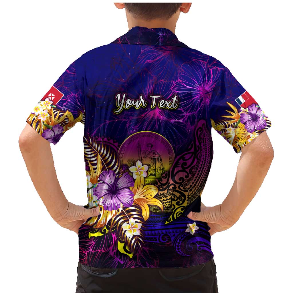 Wallis and Futuna Family Matching Mermaid Dress and Hawaiian Shirt Whale Hibiscus Polynesian DT02 - Polynesian Pride