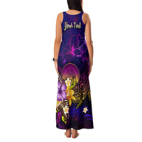 Wallis and Futuna Family Matching Tank Maxi Dress and Hawaiian Shirt Whale Hibiscus Polynesian DT02 - Polynesian Pride