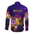Wallis and Futuna Long Sleeve Button Shirt Whale Hibiscus Polynesian