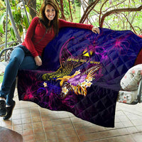 Wallis and Futuna Quilt Whale Hibiscus Polynesian