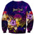 Wallis and Futuna Sweatshirt Whale Hibiscus Polynesian