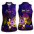 Wallis and Futuna Women Sleeveless Polo Shirt Whale Hibiscus Polynesian