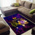 New Caledonia Area Rug Whale Hibiscus Polynesian