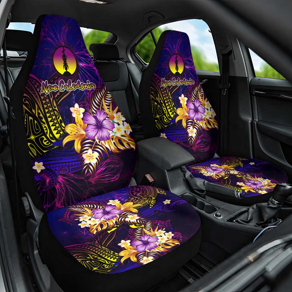 New Caledonia Car Seat Cover Whale Hibiscus Polynesian