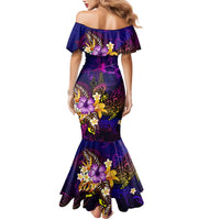 New Caledonia Family Matching Mermaid Dress and Hawaiian Shirt Whale Hibiscus Polynesian DT02 - Polynesian Pride