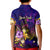 New Caledonia Kid Polo Shirt Whale Hibiscus Polynesian