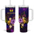 New Caledonia Tumbler With Handle Whale Hibiscus Polynesian