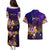 Tahiti French Polynesia Couples Matching Puletasi and Hawaiian Shirt Whale Hibiscus Polynesian
