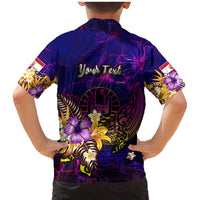 Tahiti French Polynesia Family Matching Mermaid Dress and Hawaiian Shirt Whale Hibiscus Polynesian DT02 - Polynesian Pride