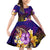 Tahiti French Polynesia Family Matching Off Shoulder Short Dress and Hawaiian Shirt Whale Hibiscus Polynesian