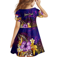 Tahiti French Polynesia Family Matching Puletasi and Hawaiian Shirt Whale Hibiscus Polynesian DT02 - Polynesian Pride