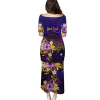 Tahiti French Polynesia Family Matching Puletasi and Hawaiian Shirt Whale Hibiscus Polynesian DT02 - Polynesian Pride