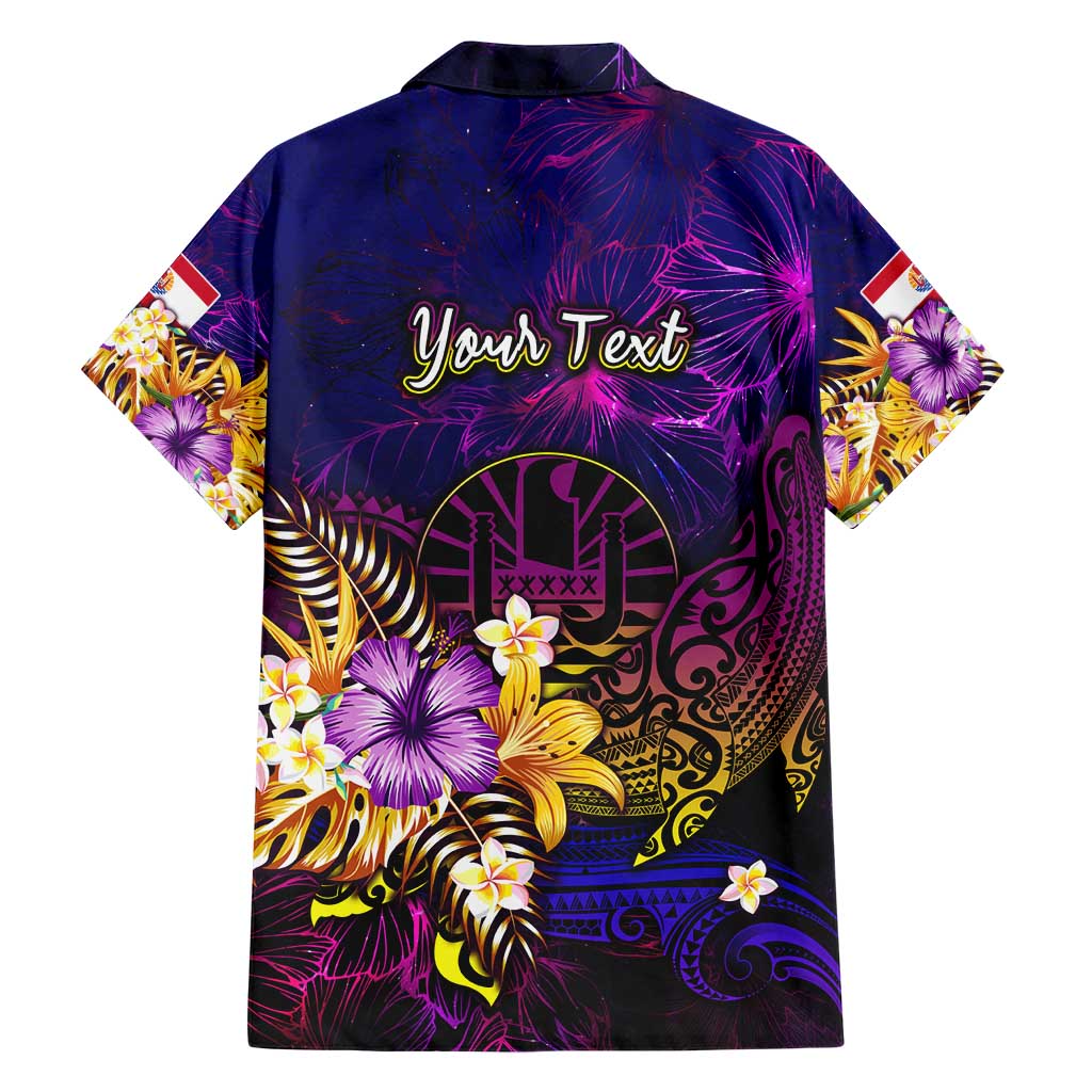 Tahiti French Polynesia Hawaiian Shirt Whale Hibiscus Polynesian