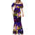 Tahiti French Polynesia Mermaid Dress Whale Hibiscus Polynesian