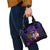 Tahiti French Polynesia Shoulder Handbag Whale Hibiscus Polynesian
