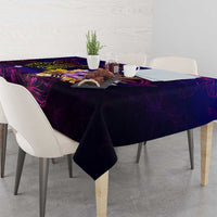 Tahiti French Polynesia Tablecloth Whale Hibiscus Polynesian
