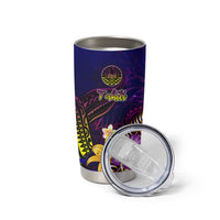 Tahiti French Polynesia Tumbler Cup Whale Hibiscus Polynesian