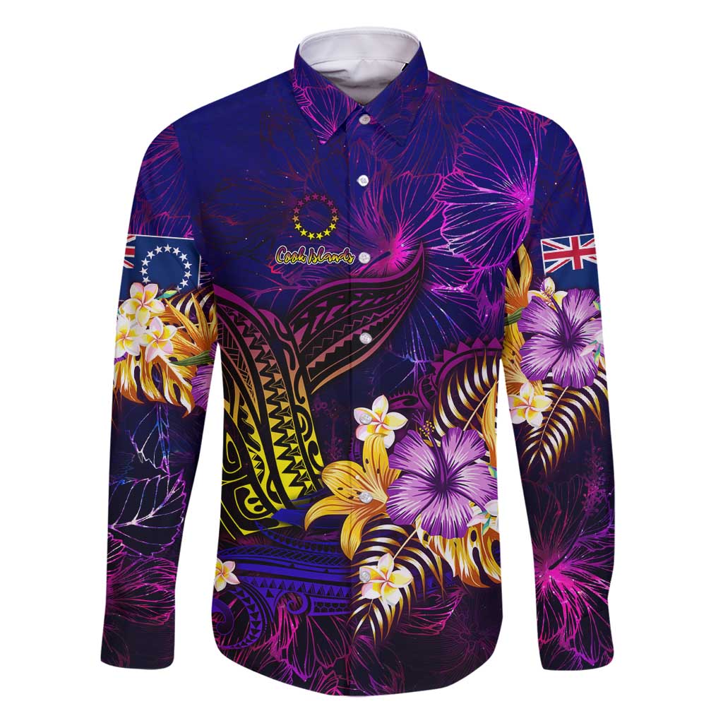 Cook Islands Family Matching Summer Maxi Dress and Hawaiian Shirt Whale Hibiscus Polynesian