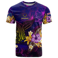 Cook Islands T Shirt Whale Hibiscus Polynesian