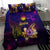 Nauru Bedding Set Whale Hibiscus Polynesian