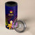 Nauru 4 in 1 Can Cooler Tumbler Whale Hibiscus Polynesian