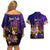 Nauru Couples Matching Off Shoulder Short Dress and Hawaiian Shirt Whale Hibiscus Polynesian