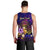 Nauru Men Tank Top Whale Hibiscus Polynesian