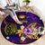 Nauru Round Carpet Whale Hibiscus Polynesian