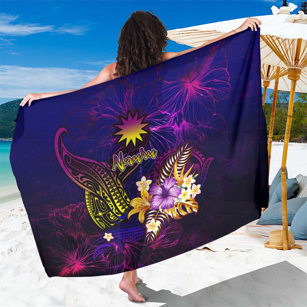 Nauru Sarong Whale Hibiscus Polynesian