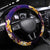 Nauru Steering Wheel Cover Whale Hibiscus Polynesian