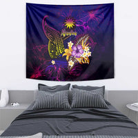 Nauru Tapestry Whale Hibiscus Polynesian