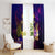 Nauru Window Curtain Whale Hibiscus Polynesian