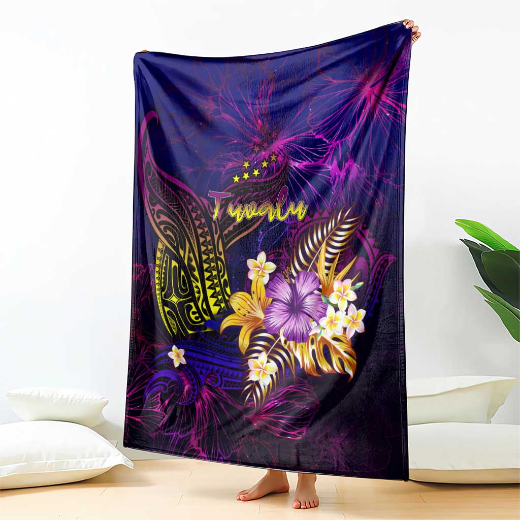Tuvalu Blanket Whale Hibiscus Polynesian