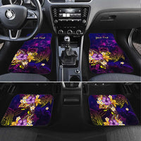 Tuvalu Car Mats Whale Hibiscus Polynesian