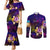 Tuvalu Couples Matching Mermaid Dress and Long Sleeve Button Shirt Whale Hibiscus Polynesian