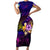Tuvalu Family Matching Short Sleeve Bodycon Dress and Hawaiian Shirt Whale Hibiscus Polynesian