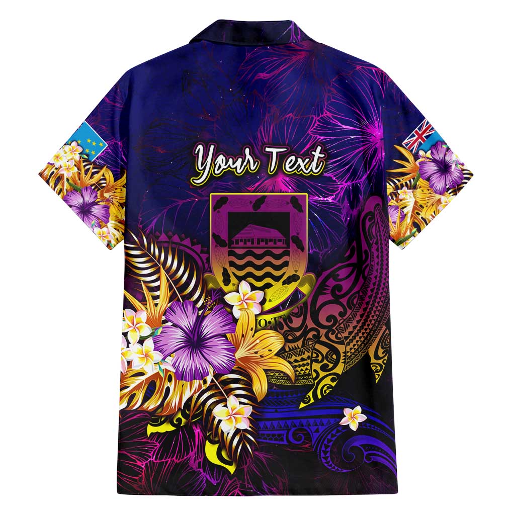 Tuvalu Family Matching Summer Maxi Dress and Hawaiian Shirt Whale Hibiscus Polynesian