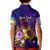 Tuvalu Kid Polo Shirt Whale Hibiscus Polynesian