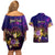 Northern Mariana Islands Couples Matching Off Shoulder Short Dress and Hawaiian Shirt Whale Hibiscus Polynesian