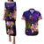 Northern Mariana Islands Couples Matching Puletasi and Hawaiian Shirt Whale Hibiscus Polynesian