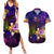 Northern Mariana Islands Couples Matching Summer Maxi Dress and Hawaiian Shirt Whale Hibiscus Polynesian