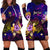 Northern Mariana Islands Hoodie Dress Whale Hibiscus Polynesian